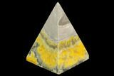 Polished Bumblebee Jasper Pyramid - Indonesia #114982-1